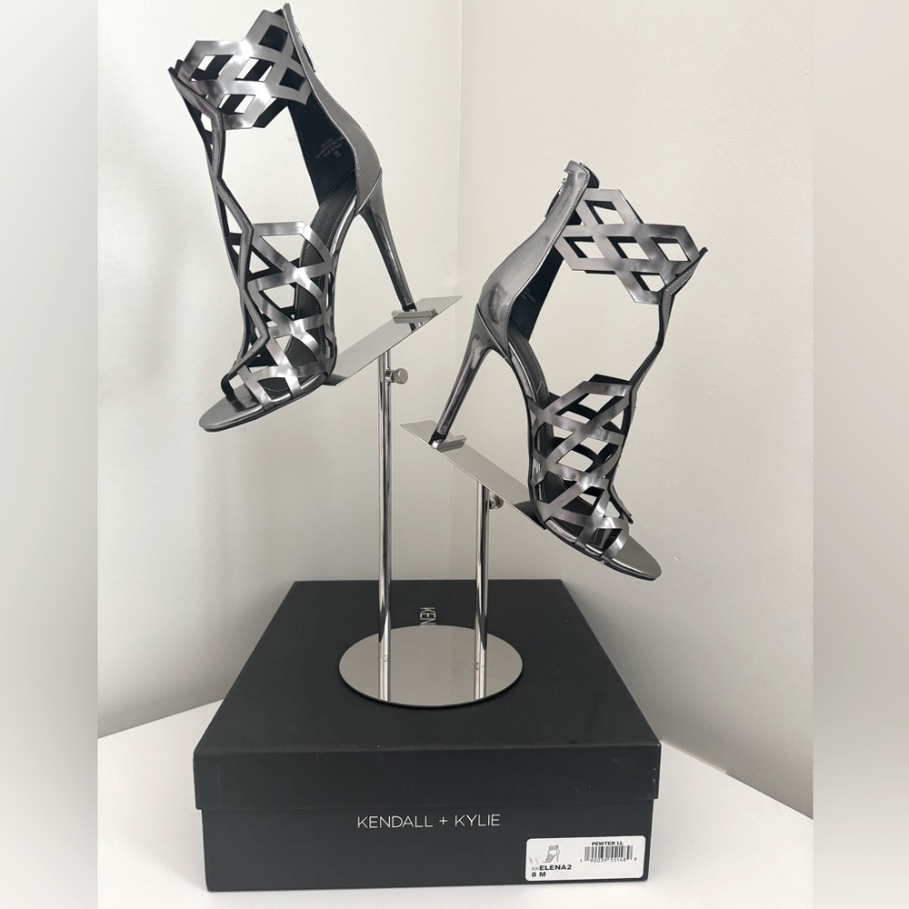 Kendall + Kylie Elena Caged Stiletto Sandal - gently used / Size: 8 women ((US)